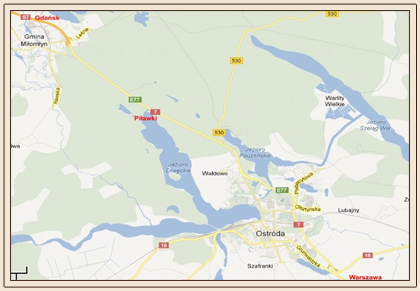 mapa Piławki